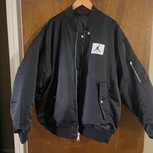 Jordan Reversible Classic Black Bomber Jacket sz 2xl